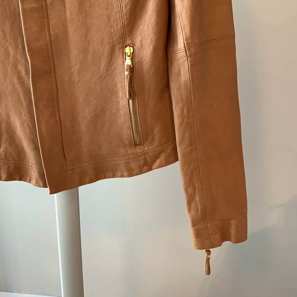 Haute Hoodie - Beautiful tan leather jacket - Picture 3 of 12